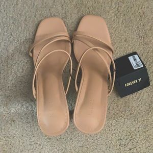 Nude Forever 21 Mules NWT